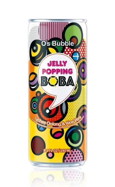 Bubble Tea Jelly Popping al Lychee con Aloe - O's Bubble 240ml.